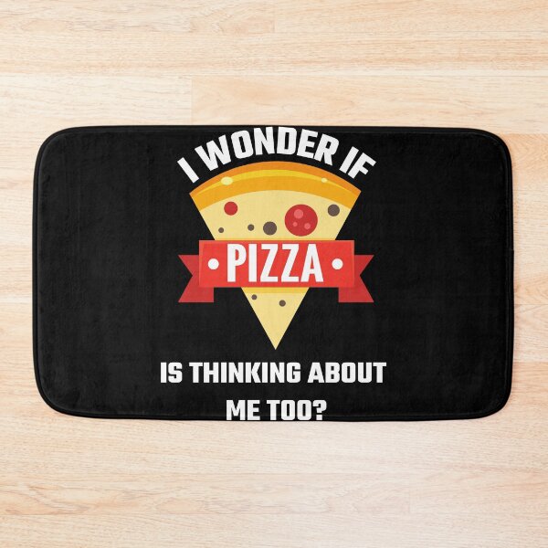 Item preview, I Wonder If Eat Pizza Funny Saying designed and sold by DerEmmat.