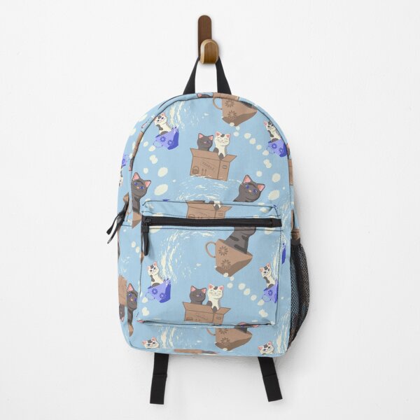 Item preview, Cats and milk drops on blue designed and sold by CutieBlue.
