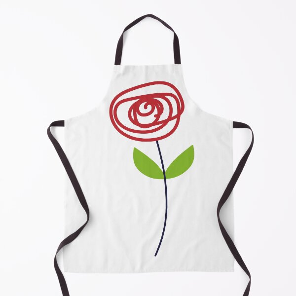 Item preview, Little Rose, left-facing icon, red and green designed and sold by Susan Marie Williams.