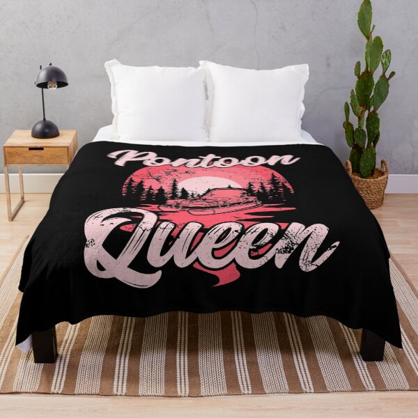 Item preview, Pontoon Queen Crown Boating Lake Water Ocean Flattish Boat River Pontoon Deck Wave Lounge Sun Pads Paddle Des designed and sold by shirti.