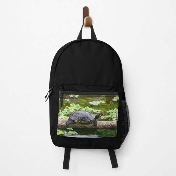 Item preview, Red Eared Slider Turtle Reflecting on Pond Water designed and sold by Andreea Eva Herczegh.
