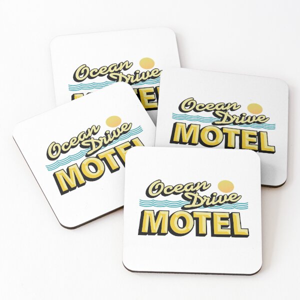 Item preview, Ocean Drive Motel  designed and sold by RetroLollyBag.