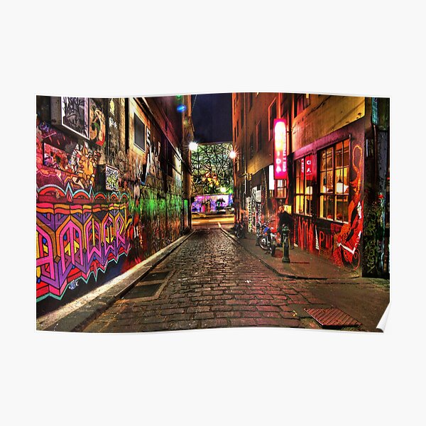 Graffiti in Hosier Lane Melbourne Poster
