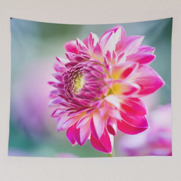 Item preview, Vibrant pink Dahlia flower  designed and sold by CyaniRose.
