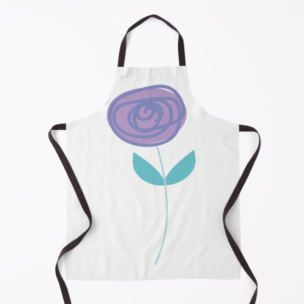 Item preview, Little Rose, left-facing icon, pale purple, pale teal designed and sold by Susan Marie Williams.