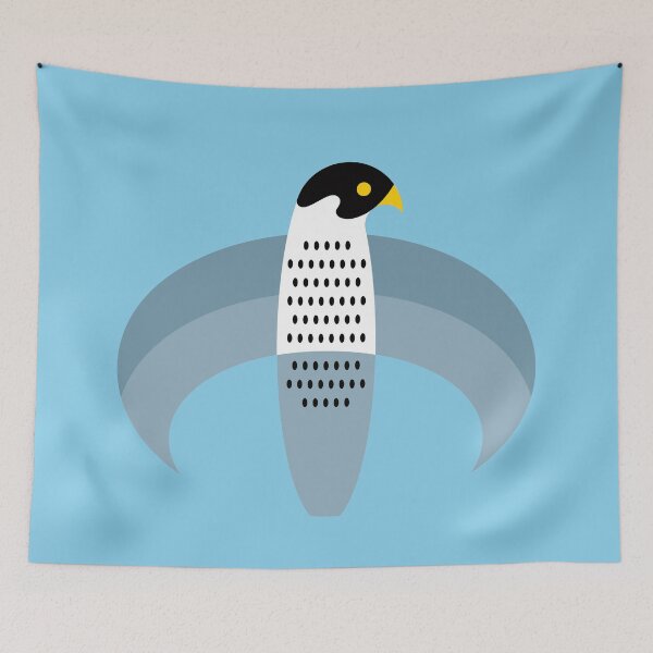 Item preview, Peregrine falcon on blue sky designed and sold by SakalDesign.