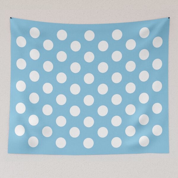Item preview, Medium WHITE and BABY BLUE POLKA DOTS  designed and sold by RachelMacht.