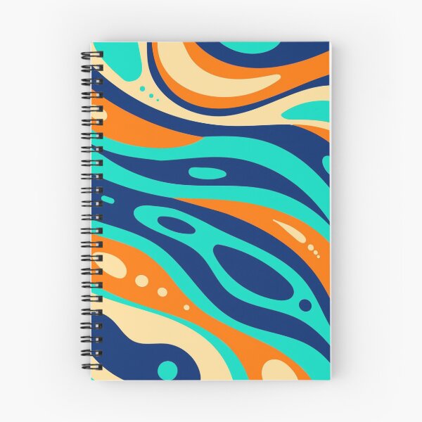 Item preview, Flat-hand drawn wavy colored groovy background designed and sold by JHiba.