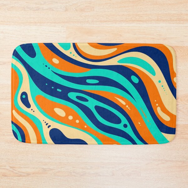 Item preview, Flat-hand drawn wavy colored groovy background designed and sold by JHiba.