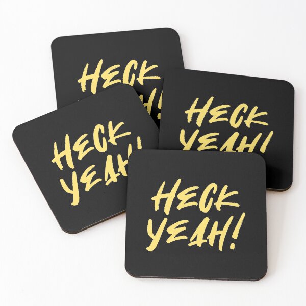 Item preview, Heck yeah! (yellow text) designed and sold by EpicEndeavours.