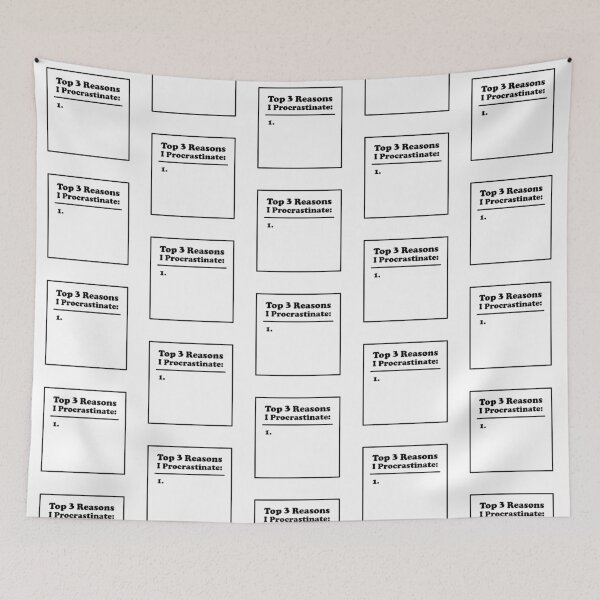 Item preview, Procrastinator's List - Sarcastic Humor - Funny designed and sold by DesignByLeo.
