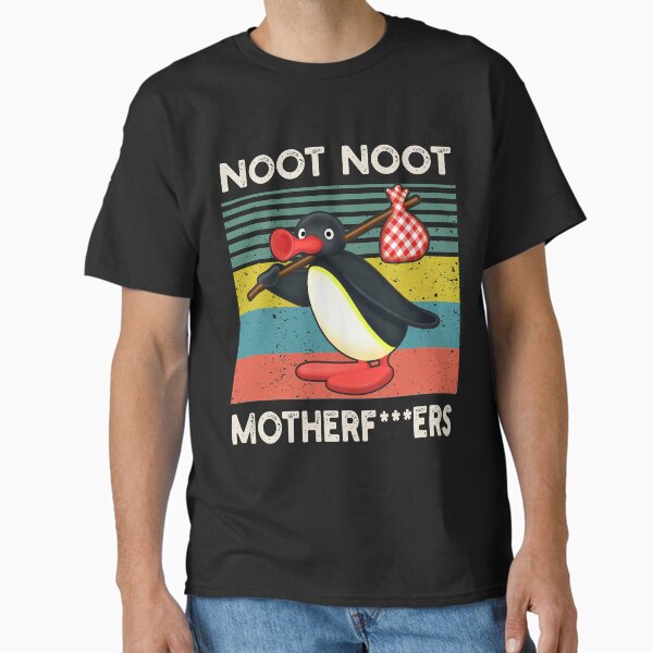 Vista previa del artículo con la obra «Noot Noot Pingu, regalo divertido de Pingu Meme, Pingu Noot Noot Motherf», diseñado y vendido por GreenSplash.