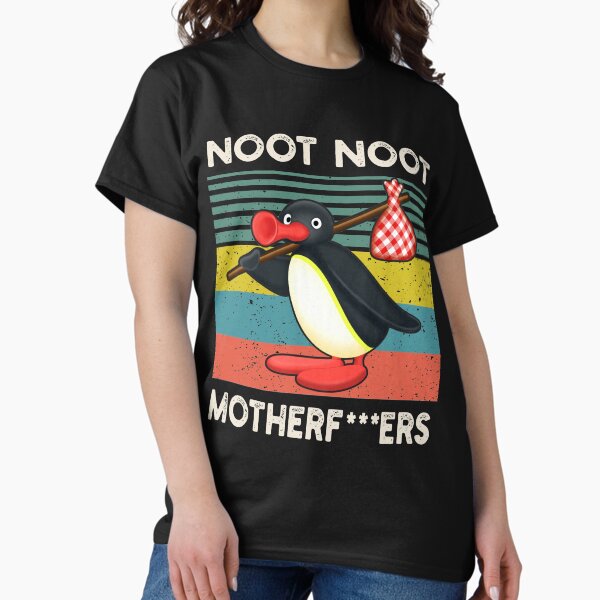 Vista previa del artículo con la obra «Noot Noot Pingu, regalo divertido de Pingu Meme, Pingu Noot Noot Motherf», diseñado y vendido por GreenSplash.