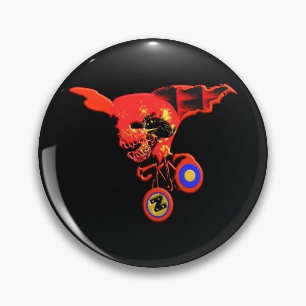 Item preview, Funny burning zombie skull on bicycle(2). designed and sold by Ralek.