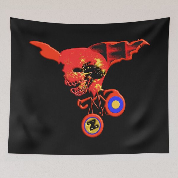 Item preview, Funny burning zombie skull on bicycle(2). designed and sold by Ralek.