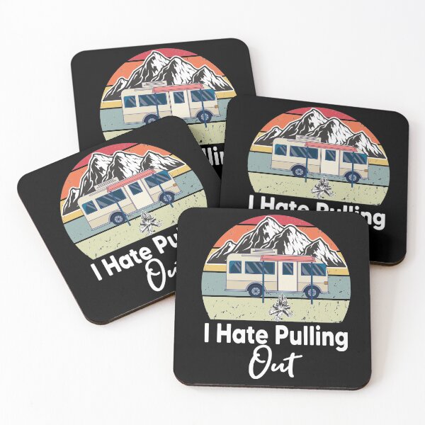 Item preview, I Hate Pulling Out Funny Camping Fifth Wheel Retro designed and sold by Heddar Badreddine.