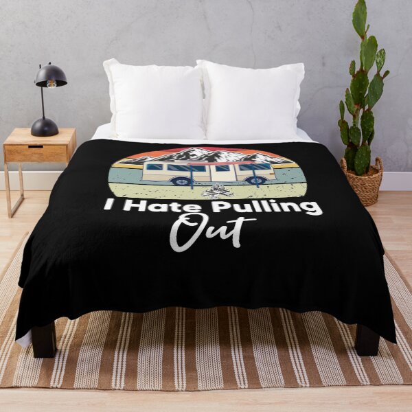 Item preview, I Hate Pulling Out Funny Camping Fifth Wheel Retro designed and sold by Heddar Badreddine.