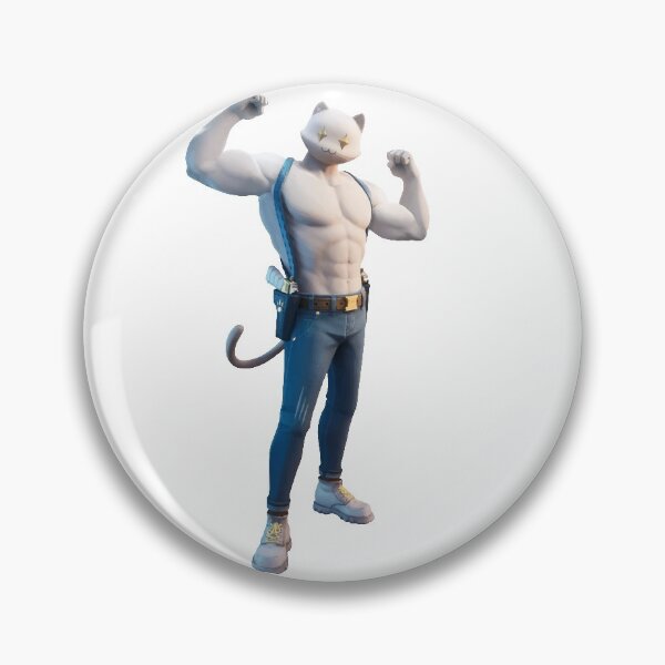 Item preview, Muscle Cat White Gaming Character designed and sold by DanielKiss02.