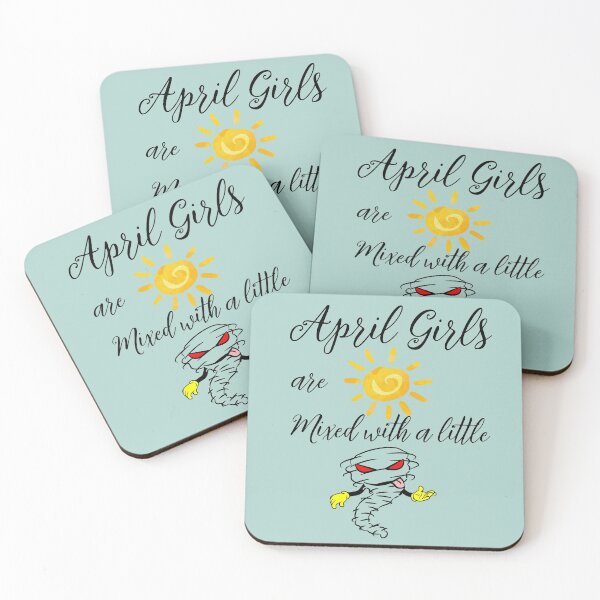 Item preview, April Girls are Sunshine Mixed with a Little Hurricane designed and sold by CreativeBel.