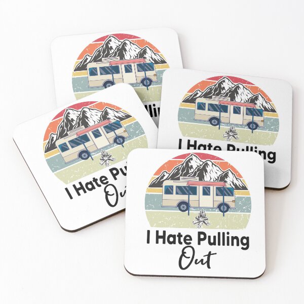 Item preview, I Hate Pulling Out Funny Camping Fifth Wheel Retro designed and sold by Heddar Badreddine.