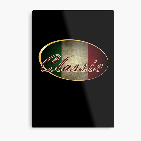 Classic Italian Flag Desgin Metal Print