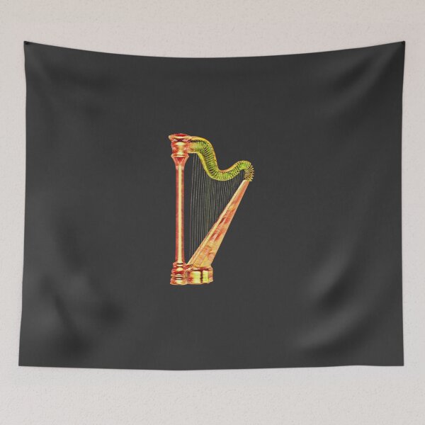Item preview, Gold harp print items designed and sold by Signaturestudio.