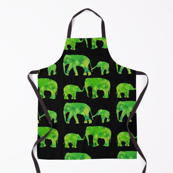 Item preview, Elephant with baby, jungle print designed and sold by 1DaisyChainLane.