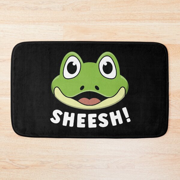 Item preview, Sheeesh, Sheesh The Frog Cute Funny Trending Meme White Text  designed and sold by Shirt Happenz.