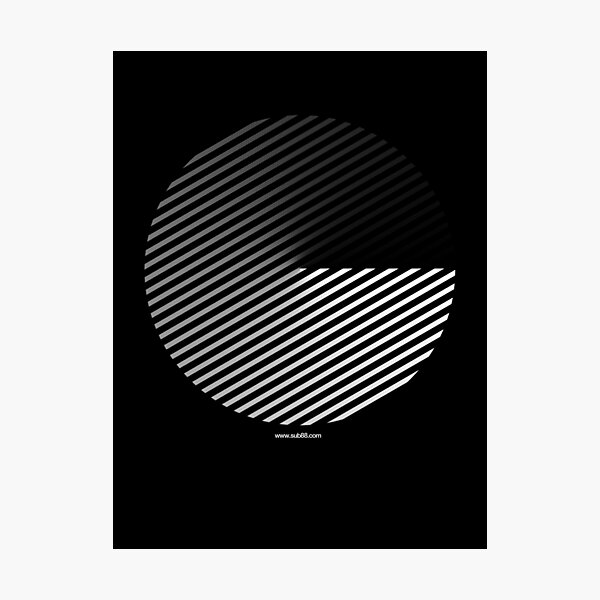Stripes can be in a disc Photographic Print