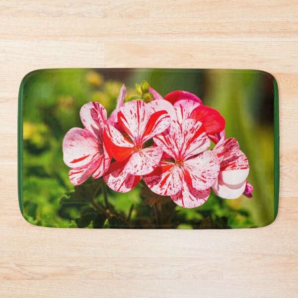 Item preview, White and red geranium flower designed and sold by Martin Leber.