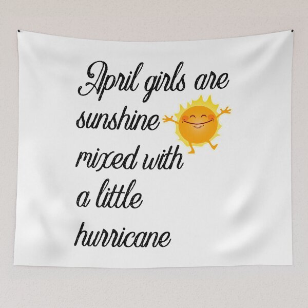 Item preview, April Girls are Sunshine Mixed With a Little Hurricane designed and sold by Labradoodlesetc.