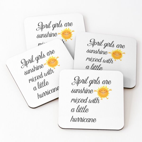 Item preview, April Girls are Sunshine Mixed With a Little Hurricane designed and sold by Labradoodlesetc.