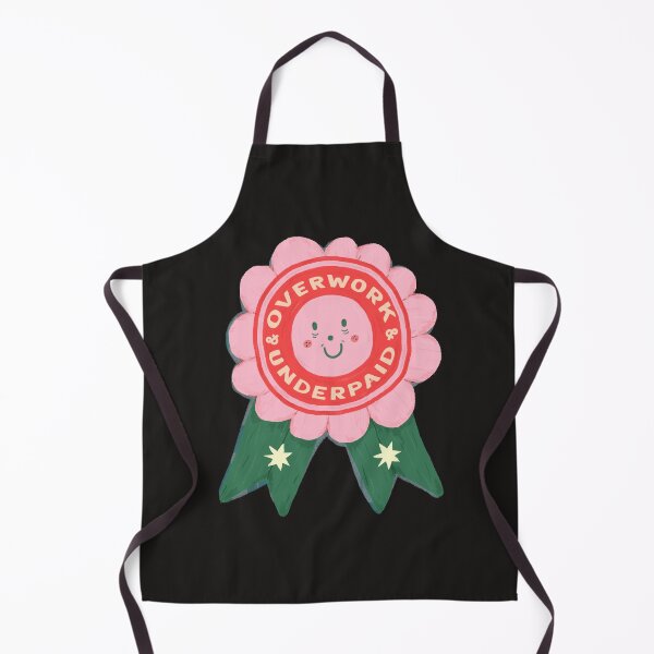 Item preview, Overwork and Underpaid Badge designed and sold by ouiouicathy.