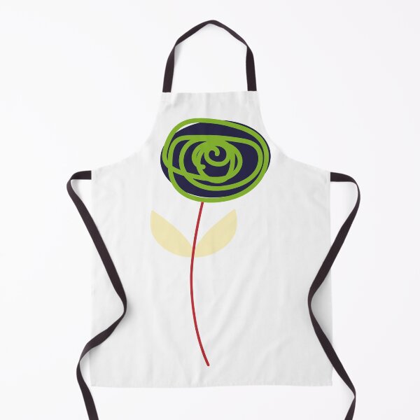 Item preview, Little Rose, right-facing icon, green, black and yellow designed and sold by Susan Marie Williams.