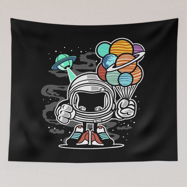 Item preview, Astronaut Holding Planets As Baloons designed and sold by TasAlex.
