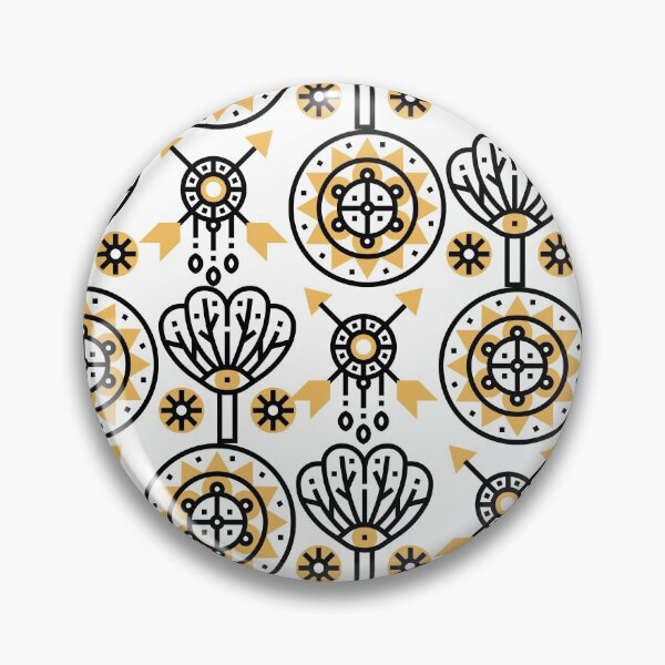 Item preview, Aztec Black and Yellow Pattern  designed and sold by Yellowsprint.