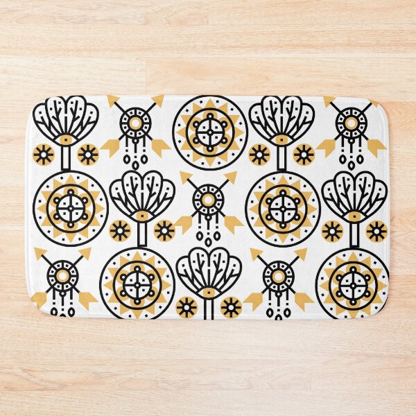 Item preview, Aztec Black and Yellow Pattern  designed and sold by Yellowsprint.