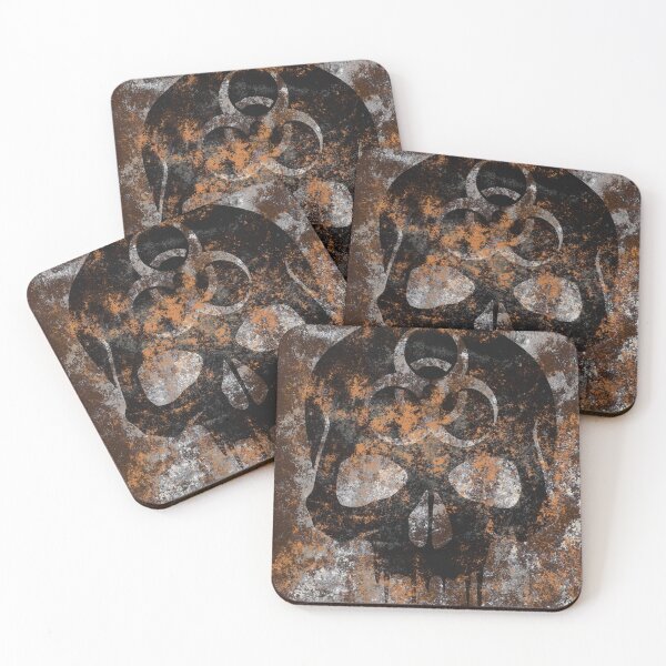 Item preview, Rusted Grunge Biohazard Skull designed and sold by iscaStudioArt.