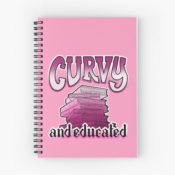 Item preview, Curvy and educated, stack of books pink designed and sold by weilertsen.