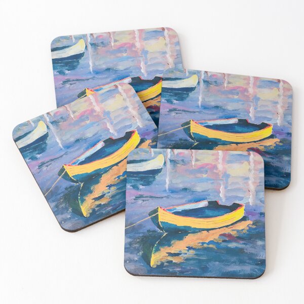 Item preview, Rowboat in lagoon designed and sold by hermilove.