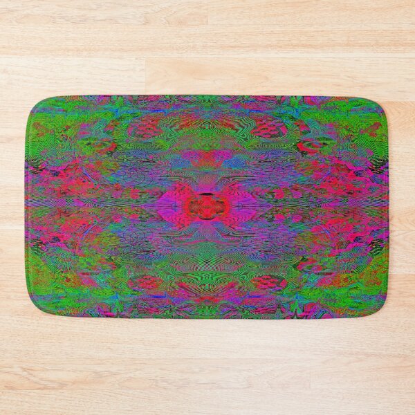 Item preview, Hidden Clown's Playroom (Psychedelic Neon Symmetry Poster Fluorescent) designed and sold by Discordant Dreams Art.