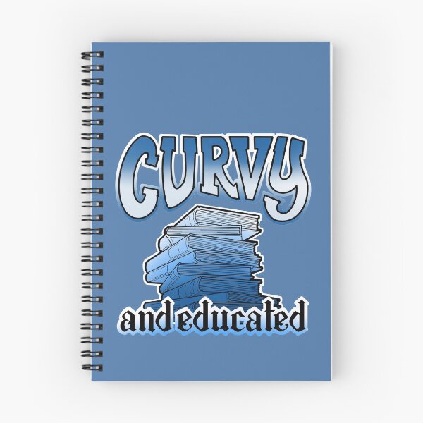Item preview, Curvy and educated, stack of books blue designed and sold by weilertsen.