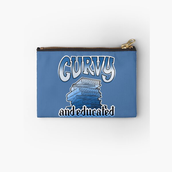 Item preview, Curvy and educated, stack of books blue designed and sold by weilertsen.