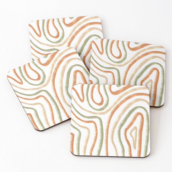 Aperçu de l'œuvre Ligne abstraite Boho Earth Tones créée et vendue par cimong.