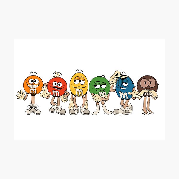 M&M's Characters Chocolate Candy Photographic Print