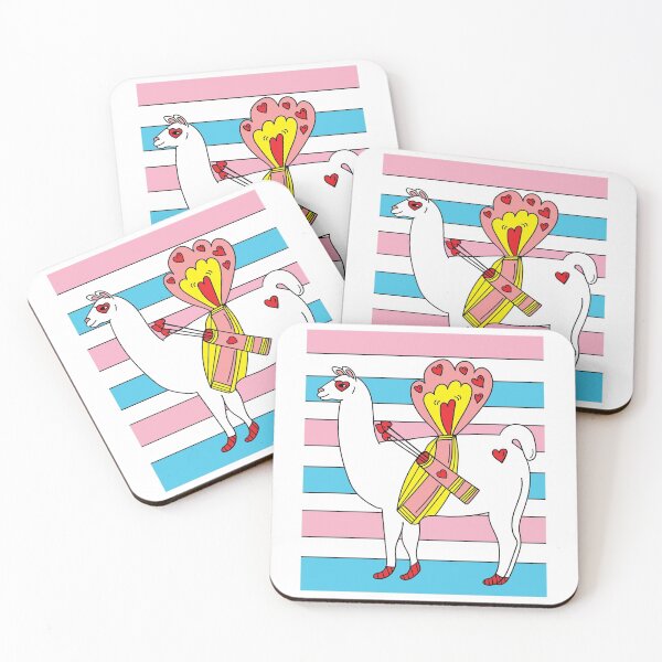 Item preview, Lama Alpaka Falls In Love With Hearts designed and sold by flofin.