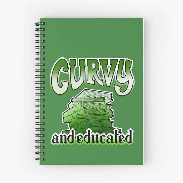 Item preview, Curvy and educated, books on the shelf,  green designed and sold by weilertsen.