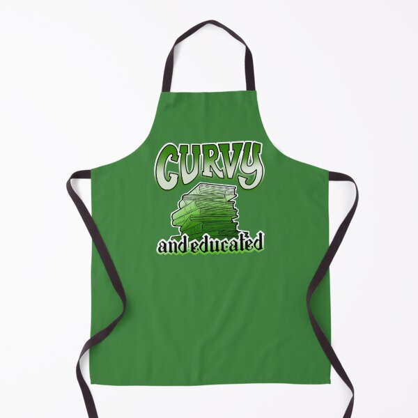 Item preview, Curvy and educated, books on the shelf,  green designed and sold by weilertsen.