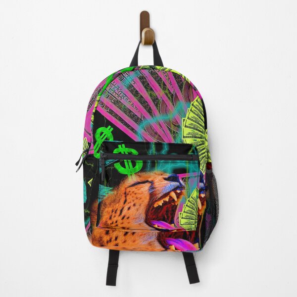 Item preview, Money Chomp (Neon Fluorescent Cheetah Cash) designed and sold by Discordant Dreams Art.