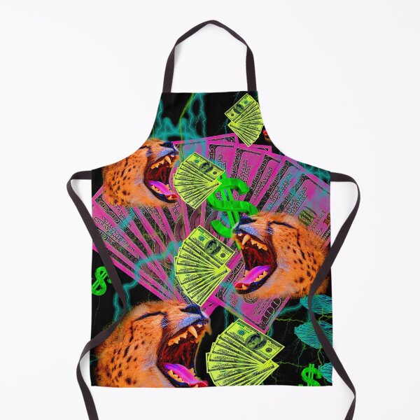 Item preview, Money Chomp (Neon Fluorescent Cheetah Cash) designed and sold by Discordant Dreams Art.